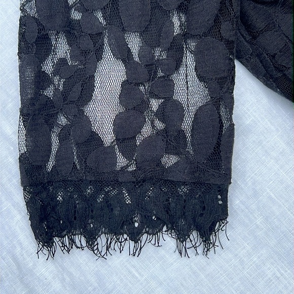 Special Occasion Black Lace Dress- size 12 - Picture 6 of 8